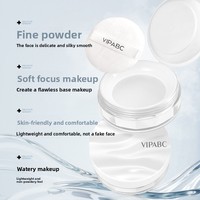 VIPABC Poudre Libre Fixatrice Minérale Effet Glacé Longue Tenue Légère Couvrance Invisible Respirante Naturelle