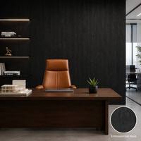 Panneau mural WPC 9 mm certifié CE, grand format, chêne noir, revêtement mural direct usine pour villa, hôtel, appartement, bureau