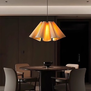 Lampe suspendue moderne de couleur crème, forme ronde, base d'ampoule Led E27, pour salon, chambre à coucher, plafonnier - Product Image 5