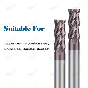 BFL Carbide <strong>End</strong> <strong>Mills</strong> for Steel 4 <strong>Flute</strong> <strong>Flat</strong> <strong>End</strong> <strong>Mill</strong> 1/4 * 3/4*<strong>2</strong>-1/<strong>2</strong> in Stock - Product Image 2