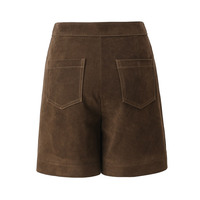 Shorts en daim de mouton véritable Jancoco pour femmes, shorts en daim véritable, shorts en daim doux et luxueux à la mode