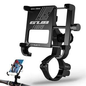 Universal Bicycle Scooter Phone Holder Rack Aluminum Support Bracket Cycling Accessories Motorcycle Phone Stand GUB Plus 11