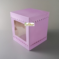 Boîtes à gâteaux et desserts en carton ondulé blanc personnalisées Sunshine Wholesale, finition mate, recyclables, pour boulangerie et produits alimentaires