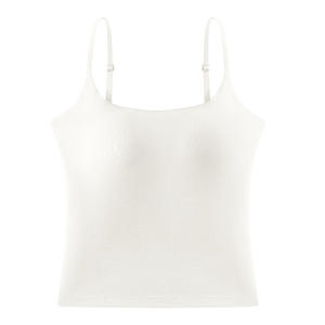 2025 été nouveau Style femmes gilet beau dos haut grande taille soutien-gorge mince fronde poitrine coussin sans usure réservoir tricoté pour les filles potelées - Product Image 6