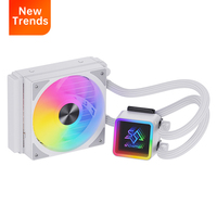 SNOWMAN cadre noir de haute qualité AIO Cooler CPU Cooler Liquide Super CPU Refroidissement par eau avec lumière 5V FRGB pour ordinateur de jeu PC