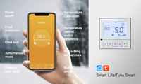 Nuevo Termostato Inteligente WiFi Tuya para Fan Coil Digital DC (24V/220V) con Modbus RS485 y Sensor Externo para HVAC