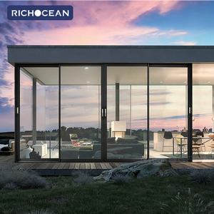 Porte coulissante extérieure RICHOCEAN, double vitrage, étanche, économie d'énergie, en aluminium, pour patio, portes en verre pour villa - Product Image 4