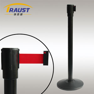 特注トラストトラストリトラクト式ベルトバリアスチールロングベルト安全空港キューラインポストポールスタンドシステム仕切りプラスチック製 - Product Image 6