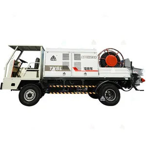 Spraying cement gunite sprayer shotcrete guniting pump truck equipment with compressor for sale