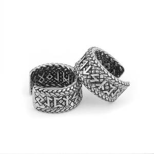 Boucles d'oreilles personnalisées étanches en acier inoxydable 316L, style Viking Runes, pour hommes - Product Image 1