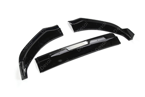 3 pièces de lèvre de pare-chocs avant de style <span class=keywords><strong>GT</strong></span> pour <span class=keywords><strong>Ford</strong></span> <span class=keywords><strong>Mustang</strong></span> <span class=keywords><strong>Mach</strong></span>-<span class=keywords><strong>E</strong></span> 2021 <span class=keywords><strong>2022</strong></span> 2023, noir brillant, moulé par injection, lèvre de séparateur domestique - Product Image 3