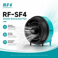 Station de Soudage Professionnelle 2-en-1 RF4 H7 + SF4 et Aspirateur de Fumée Directionnel à Flux d'Air pour Travaux de Soudure