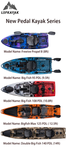 Kayak de Pesca Multifuncional Profesional de 12 Pies Tipo Canoa con Motor Eléctrico, Propulsión <span class=keywords><strong>a</strong></span> Pedal o Aletas de Pedal para Pesca - Product Image 6