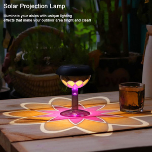 Lampe d'extérieur colorée à fleurs LED solaire pour abat-jour de fleurs 600mAh IP44 étanche pour décor de chemin de paysage lumière LED - Product Image 2