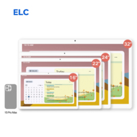 Nueva Tablet Interactiva Android 13 de 32 Pulgadas con Pantalla Táctil Inteligente, Calendario Digital Familiar, Ultrafina, Portátil, con Interfaz RJ45