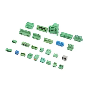 厂家热卖PCB 5.08毫米间距3针螺丝可插拔接线端子块绿色