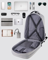 Tas Punggung Bisnis Pria, Ransel Berpergian Sekolah Ergonomis Multifungsi Merek Asli Tahan Lama Ringan Lembut Nyaman
