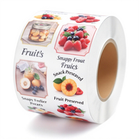 Étiquettes autocollantes personnalisées pour bouteilles de jus de fruits et de boissons