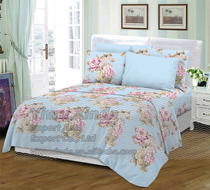 Nhà Sản Xuất Giá Rẻ Giá 6Pcs Tấm Với Vỏ Gối Được Trang Bị Tấm 6 Miếng Bedsheet Bộ Đồ Giường Vua Nữ Hoàng Kích Thước - Product Image 6