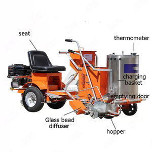 Tipo de conducción y máquina de marcado de línea de carretera propulsada a mano Línea de pintura termoplástica en autopista - Product Image 3