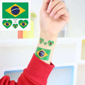 Tatuaje Temporal de Bandera de Países, Tatuaje Falso Nacional, Tatuaje Deportivo, Adhesivo Temporal para la Cara, Tatuaje para Fanáticos del Fútbol - Product Image 4