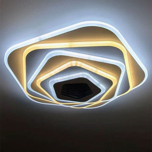 Cấu hình thấp màu trắng hình lục giác hoa hình trần ánh sáng phòng khách phòng ngủ trang trí ánh sáng nghệ thuật phòng khách Đèn trần - Product Image 1