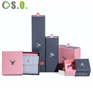 Fabricant de boîtes à bijoux en papier de luxe, logo personnalisé en estampage à chaud, boîte d'emballage pour bijoux en carton multi-tailles pour marque - Product Image 2