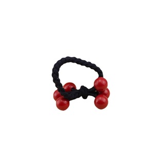 Élastique à cheveux tressé en tissu rouge à haute élasticité pour femme, cadeau, accessoire de coiffure - Product Image 5
