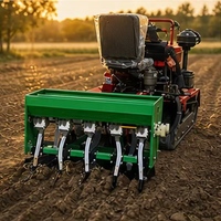 Tracteurs multifonctionnels de type chenillé diesel avec lame à sillons et roue de désherbage pour le travail de labour des terres agricoles