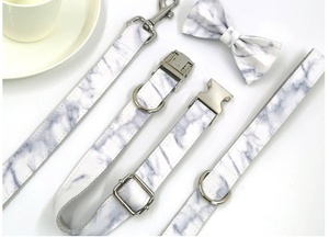 RTS, gran oferta, bonito conjunto de Collar y correa para perro, Material de nailon, hebilla de Metal ligera, pajarita, conjunto de Collar y correa para perro mascota - Product Image 6