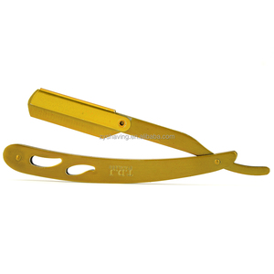 Navaja de Afeitar Recta de Acero Inoxidable ZY, Navaja de un Solo Filo para Barbería y Salón, Cuchillo Plegable para Uso Doméstico - Product Image 6