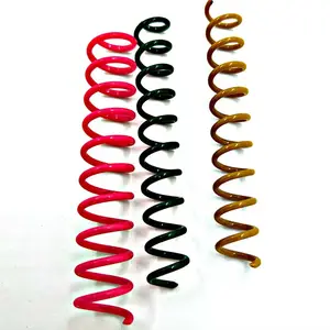 New! 2022 good quality 5/16 inch 48 loops red black yellow plastic single spiral wire