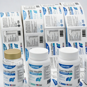 Rouleaux d'étiquettes autocollantes pour emballages de compléments alimentaires, personnalisées, de haute qualité, imperméables et résistantes aux UV - Product Image 3