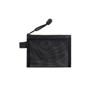 Sac à documents A4 de grande capacité pochette à fermeture éclair en maille de nylon transparente sac de rangement multifonctionnel pour le bureau