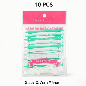 10 Pcs <b>Plastic</b> Hair Rollers Cold Wave Curling <b>Rods</b> Perm Styling Tools for Long and Short Hair - Product Image 2