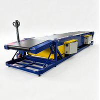 Convoyeur à bande télescopique hydraulique mobile, alimenté électriquement, pour le chargement et le déchargement de camions, conteneurs, entrepôts, logistique
