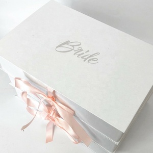 Fatto alle Vostre Specifiche Scatole Regalo di Nozze di Carta Fatti A Mano Da Sposa Contenitore di Regalo Del Partito - Product Image 3