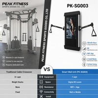 Écran de fitness interactif intelligent pour entraînements, équipement de gym numérique mural en acier, personnalisable pour usage domestique, unisexe