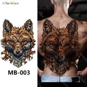 Tatuaje temporal de Parte trasera completa para <span class=keywords><strong>hombre</strong></span>, pegatina de tatuaje grande, tipo temporal, precio de fábrica, gran oferta - Product Image 2