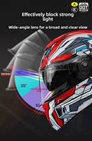 Nouveau casque de sécurité intégral de style Mecha AXK, coque en ABS, visière relevable, certifié DOT/3C, doublure en mousse, double visière, grande visière détachable