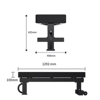 Banc de musculation inclinable et pliable multi-positions pour haltères et abdominaux, réglable jusqu'à 50 kg
