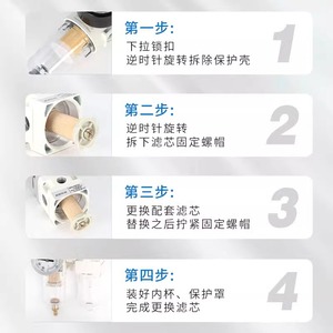 ชุดกรองแยกน้ำมันและน้ำสำหรับเครื่องอัดอากาศ รุ่น 2000 ซีรีส์ ของ DDE Dade Pneumatics - Product Image 3