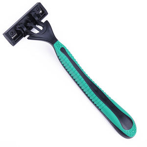 MAX Easy Clean Design Barber Bionic Handle Safety Men Triple <strong>Blade</strong> <strong>Feather</strong> Disposable <strong>Razor</strong> <strong>Blade</strong> with Production Line - Product Image 2