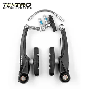 TEKTRO C310 Set Kaliper Sepeda Gunung, Rem Sepeda dengan Bantalan Rem V Pit Jalan MTB