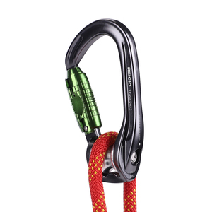 Escalade en plein air alpinisme escalade haute altitude croisement <span class=keywords><strong>tyrolienne</strong></span> poulie serrure <span class=keywords><strong>mousqueton</strong></span> en aluminium avec poulie - Product Image 5