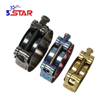 Colliers de serrage pour tuyaux en acier inoxydable Europe 86-91mm, coloris arc-en-ciel