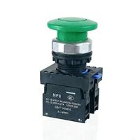 Sakelar Tombol Tekan Logam Sementara 10A Panel Kontrol Industri Reset Tahan Air Baja Tahan Karat 1NO1NC Peralatan Listrik