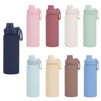 Bouteille d'eau isotherme à double paroi grande capacité, anti-fuite, sans BPA, en acier inoxydable, pour le sport, la course à pied et le cyclisme