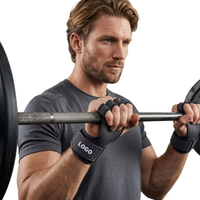 Unisex ağır neopren spor egzersiz kavrama pedleri kaymaz sarar özel Logo halter Fitness güvenlik için son tasarım