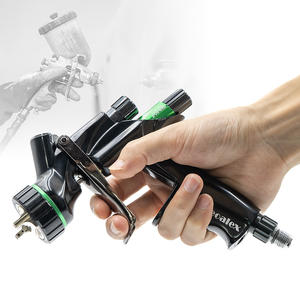 Pistolet de pulvérisation pneumatique pour voiture, fabrication chinoise, meilleure qualité, HVLP 1,3 mm avec gobelet de 600 ml, pour peinture plastique, type à alimentation par gravité, bricolage - Product Image 1